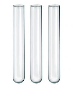 Pack of 48 25mm OD x 200mm Length American Educational Borosilicate Glass Round Bottom Test Tube