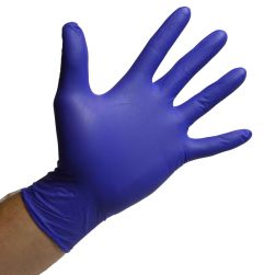 Nitrile gloves, large (box 100)