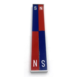 Chrome Steel Bar Magnets pair, 150mm
