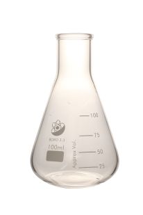 Flask, Erlenmeyer (Conical), glass 100ml, 10 pieces