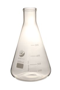 Flask, Erlenmeyer (Conical), glass 500ml, 6 pieces