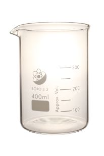 Beaker, Glass, 400ml, Low Form, 6 pieces