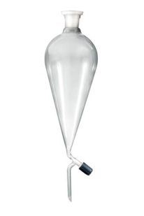Funnel, separating, soda glass, pear