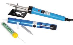 Soldering iron, stand & solder, kit