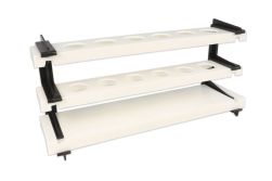 Test tube rack, demountable, tubes up to 25mm, 6 holes