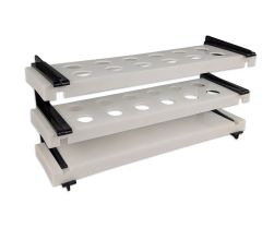 Test tube rack, demountable, tubes up to 18mm, 12 holes