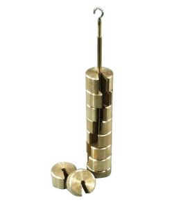 Weights, brass slotted, 100g