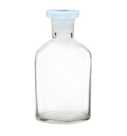 Reagent bottle, clear glass, polystopper, N/M