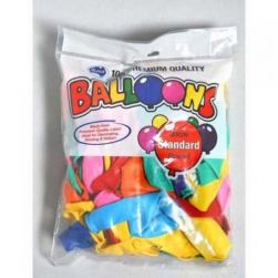 Balloons, small, assorted colours, pkt/100