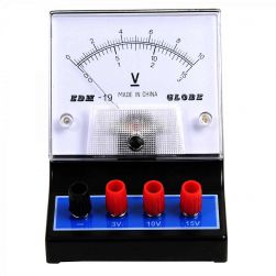 DC Voltmeter, 0-3V, 10V, 15V