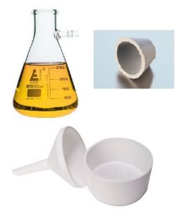 Vacuum filtration, buchner funnel, PP, 1000ml flask