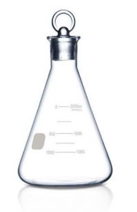 Flask, Erlenmeyer, Glass, 100ml with Stopper