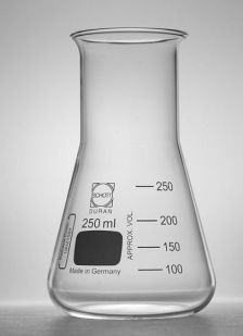 Erlenmeyer flask, Schott Duran, wide neck
