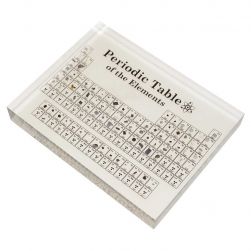 Periodic Table Display with 83 Actual Elements, 150 x 115 x 20mm