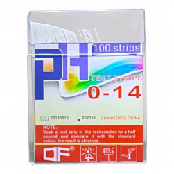pH indicator paper, 1-14, pkt/100