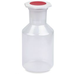 Plastic Reagent Bottle, Wide Mouth, Stopper