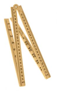 Folding metre ruler