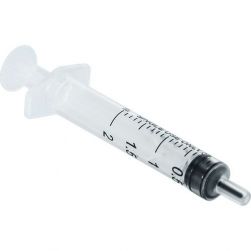 Syringe, plastic, 2 ml, pkt/100