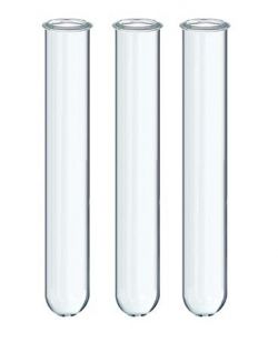 Test tube, heavy wall, with rim, borosilicate glass