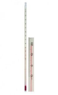 Thermometer, immersion, 300 mm,  red spirit