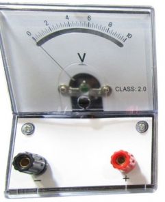 Bench meter, 1 Range, 0-20V. DC - Haines Educational