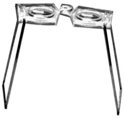 Stereo glasses, pocket, 2.2x magnification, plastic.