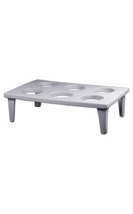 Crucible porcelain shelf