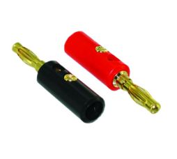 Banana plugs, 4mm stem, pk/10