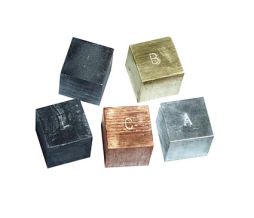 Cube set, 2cm edge, set of 5
