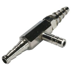 Vacuum pump hose fitting, brass