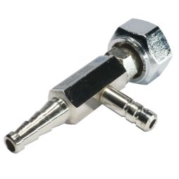 Vacuum pump tap fitting, brass