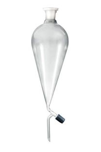 Funnel, separating, soda glass, pear