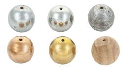 Balls, metal, 25mm, set of 6