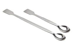 Spatula, stainless steel, spoon & flat end