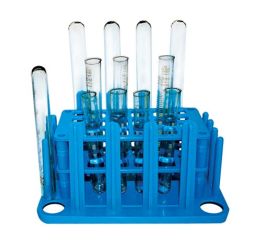 Test tube rack, PP, for 8 x 10mm/12 x16mm tubes