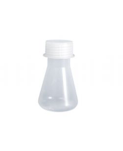 Erlenmeyer flask, plastic, screw cap