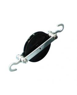 Pulley, with hooks, 50mm