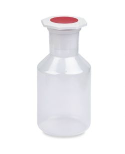 Plastic Reagent Bottle, Wide Mouth, Stopper