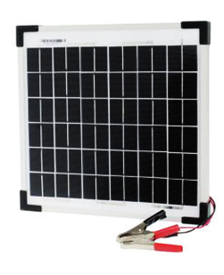Solar Panel with Lead and Clamps