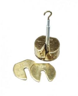 Weights, brass slotted, 10g