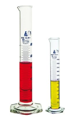 Cylinder, measuring, glass 1000ml, glass foot